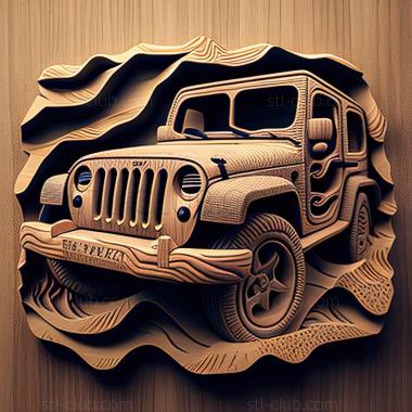 3D модель Jeep Wrangler (STL)